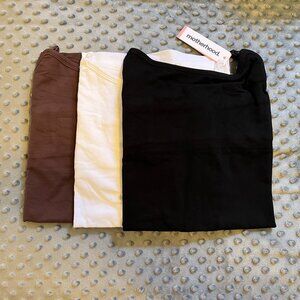 Bundle of 3 Motherhood Clip-Down Nursing Camis, sz m